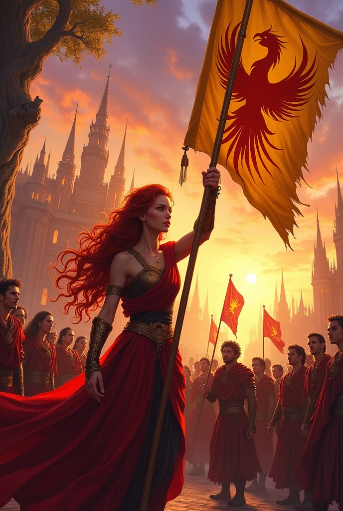 
Rebellion by good supporters in the ancient times of the Phoenix Kingdom