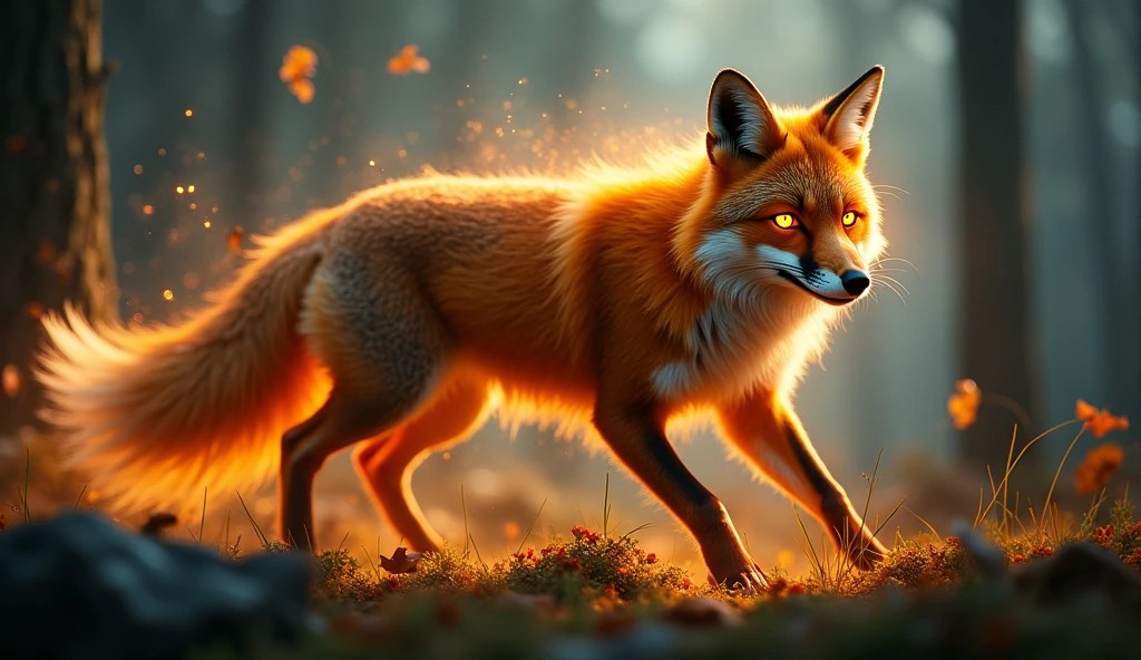 POWERFUL REVENGEFUL FOX WITH LASER POWERS IN ITS EYES