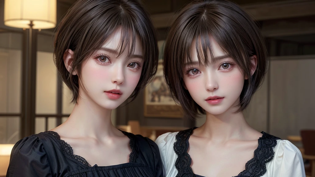 (masterpiece:1.3), ( Highest quality: 1.4),
Cinema Lighting,
(((1 person))), Beautiful Face, (Realistic Face),
Beautiful hairstyle, (short hair :1.5),
Realistic eyes, Beautiful attention to detail,
(Realistic Skin), Beautiful Skin,
(blouse),
Absurd, Charm,
Ultra-high resolution, Ultra-realistic, Very detailed,
Golden Ratio,
office Street,