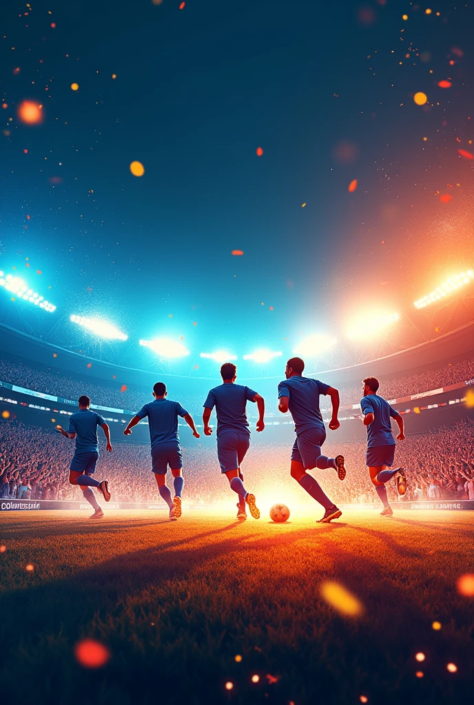 Hi, I would like you to generate a sports poster for me without an image, just a background.