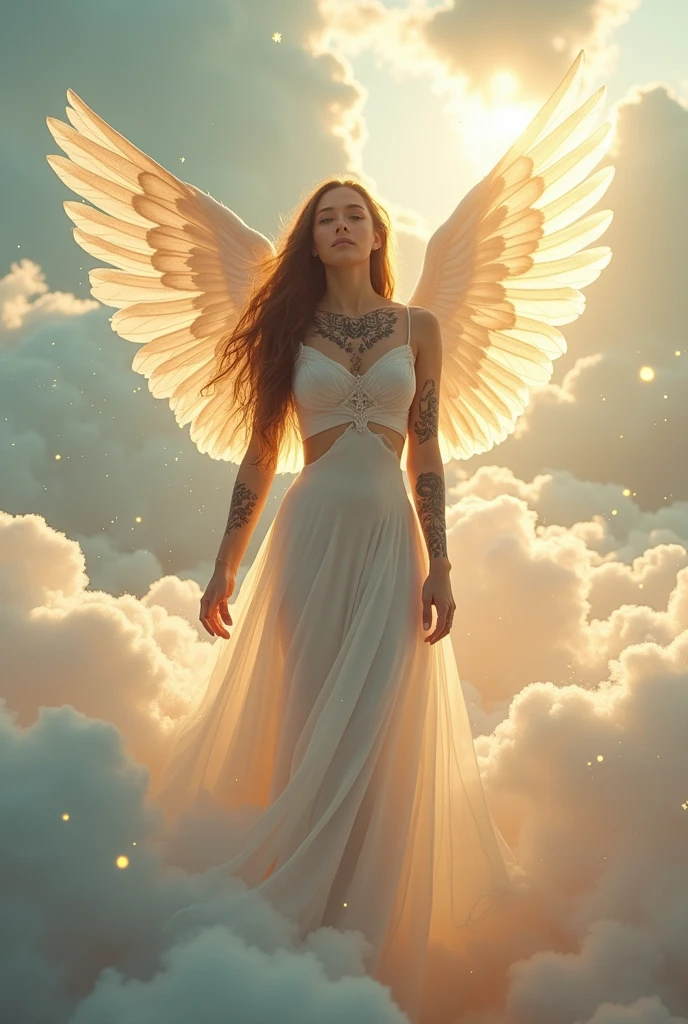 ariana grande, angel, tattoo