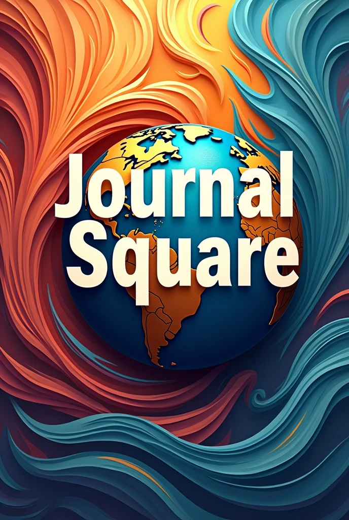 logo brand for a world news newspaper. a colorful logo that bears the name Journal Square