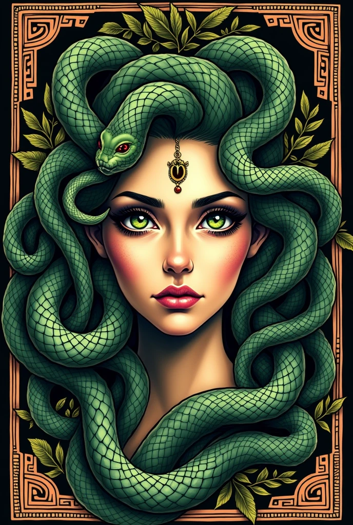 Medusa Greek mythology for color tattoo original images