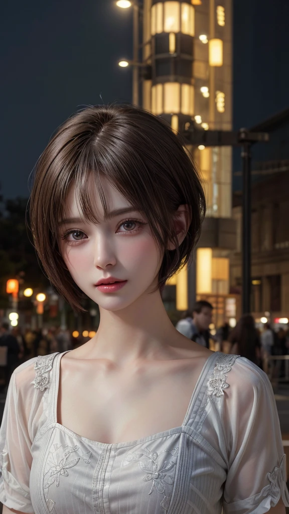 (masterpiece:1.3), ( Highest quality: 1.4),
Cinema Lighting,
(((1 person))), Beautiful Face, (Realistic Face),
Beautiful hairstyle, (short hair :1.5),
Realistic eyes, Beautiful attention to detail,
(Realistic Skin), Beautiful Skin,
(blouse),
Absurd, Charm,
Ultra-high resolution, Ultra-realistic, Very detailed,
Golden Ratio,
office Street,