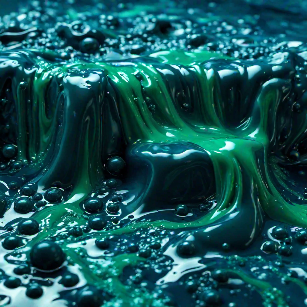 Dark-blue-green slime - SDXL v1.0