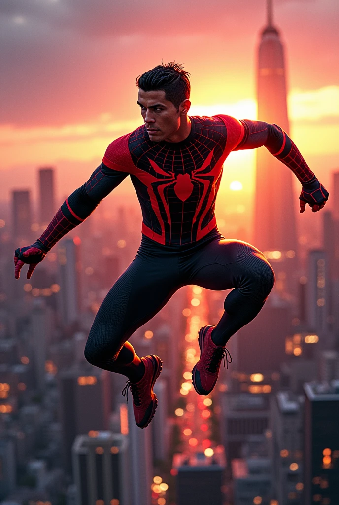 A cristiano ronaldo Spider man