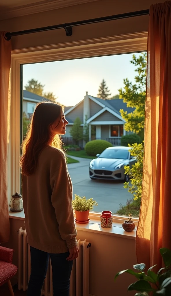 A safe and comfortable home, a new car, and a person traveling to symbolize safety, freedom and fulfillment of dreams.