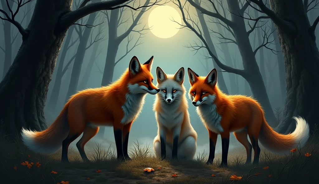 GROUP OF DANGEROUS FOXES