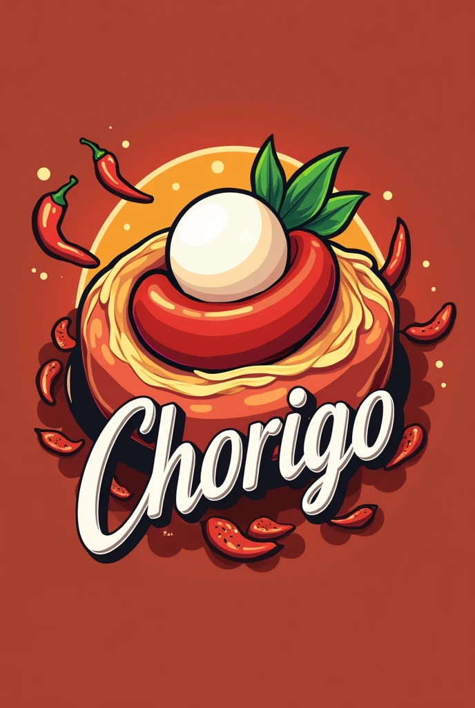 Logo of a bistro of chorizos and salty mochis