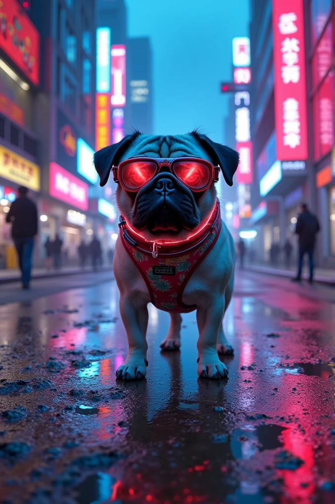 Pug ciberpunk