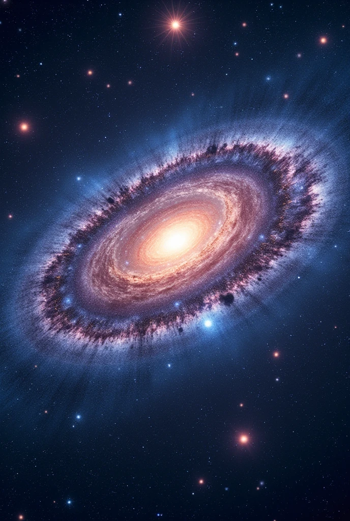 Image showing the Milky Way system with thousands of galaxies in the background, explicitly showing the greatness of the universe