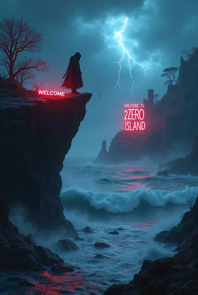 neraka tulisan WELCOME TO 2ZERO ISLAND