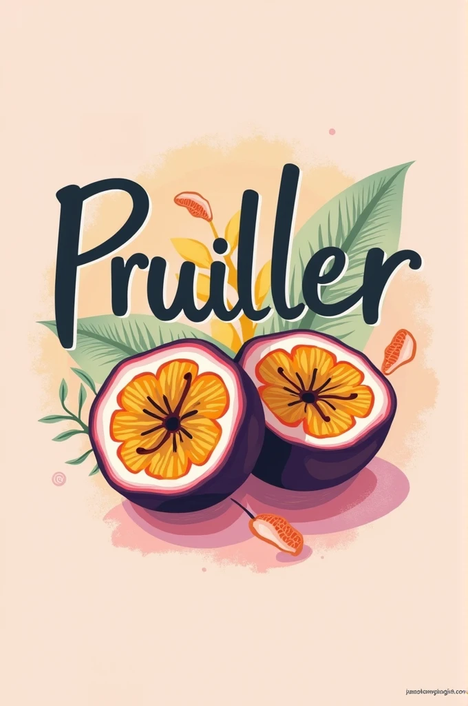 logo of a cosmetics brand inspired by passion fruit