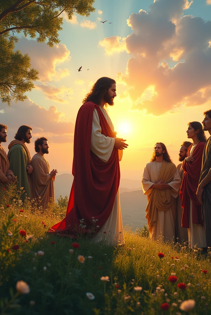 Jesus Christ is speaking to his disciples