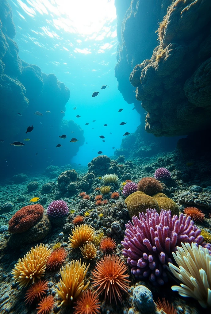 Photo under the ocean of northern Chile