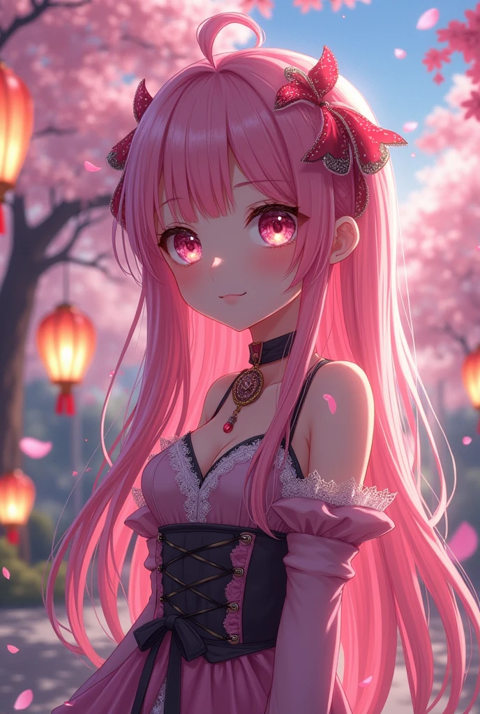 Pink haired hentai girl 
