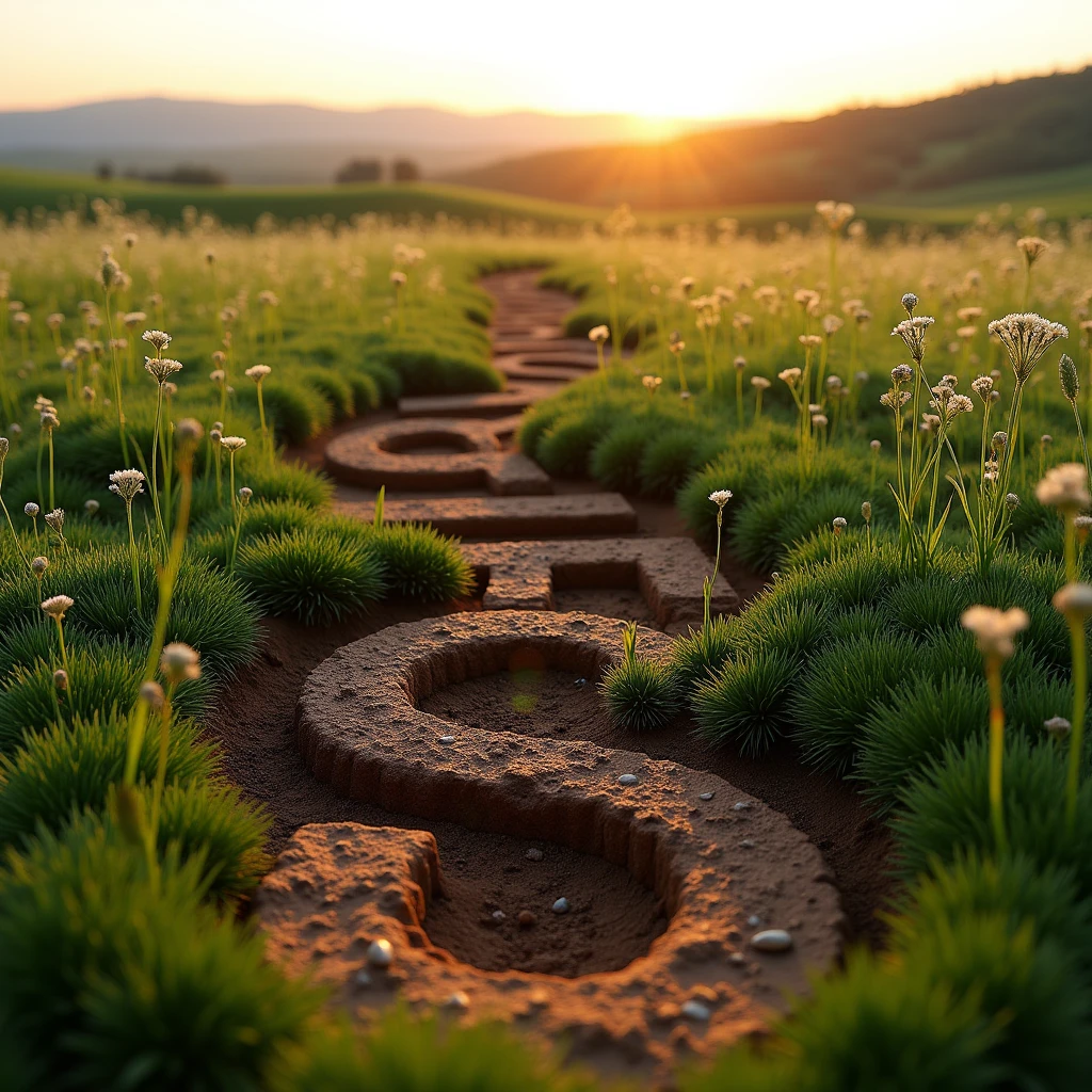 Those DIORiS letters in the form of ditches in the ground