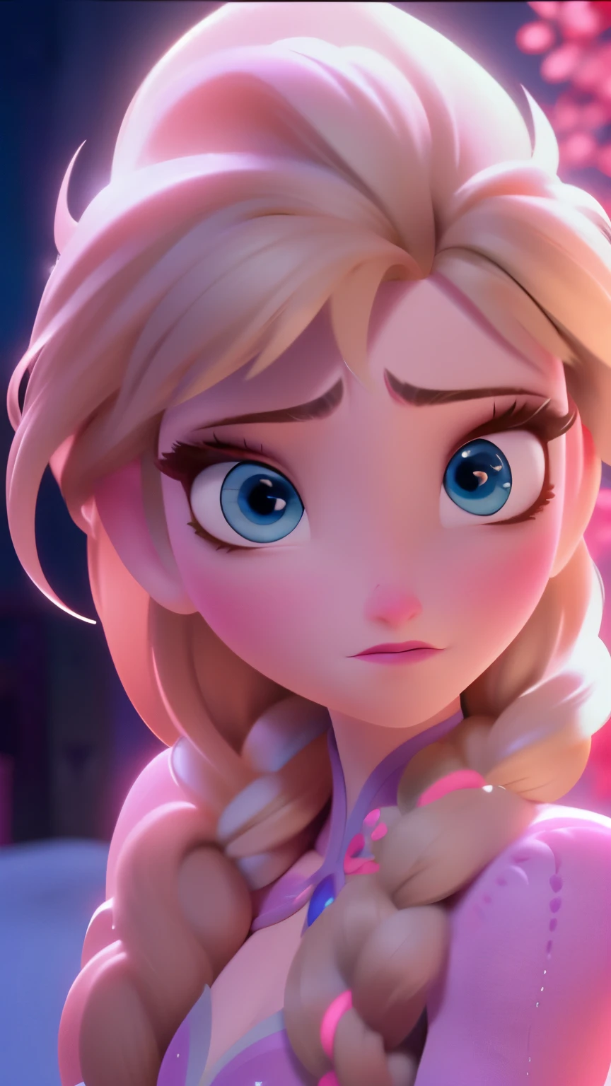 Elsa, (perky breasts), (((small breasts))), smirk:1.2, beautiful blue eyes, (perfect iris’s), depth of colour to her eyes, blonde hair, long hair, braid, full lips, blush, naked, she is showing her vagina, depth of field, bokeh, (special attention to skin detail: 1.2), masterpiece, best quality, ultra-detailed, ultra-HD, photorealistic, cinematic, ((mid camera shot)), sensual pose, alluring, nipples:1.4, looking up at camera, closeup on her face, her cheeks are blushed, 22 years old, she is on her knees, eye contact:1.4, high angle:1.5, ((closeup on face)), perfect face, (((visible breasts))) bokeh everything other than her perfect face, location is Arendelle in winter, ice castle