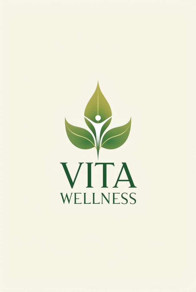 Design a logo for a comprehensive wellness center called Vita Wellness, let it be 100% elegant and creative, striking, unique and special that is extraordinary, that generates a reminder.