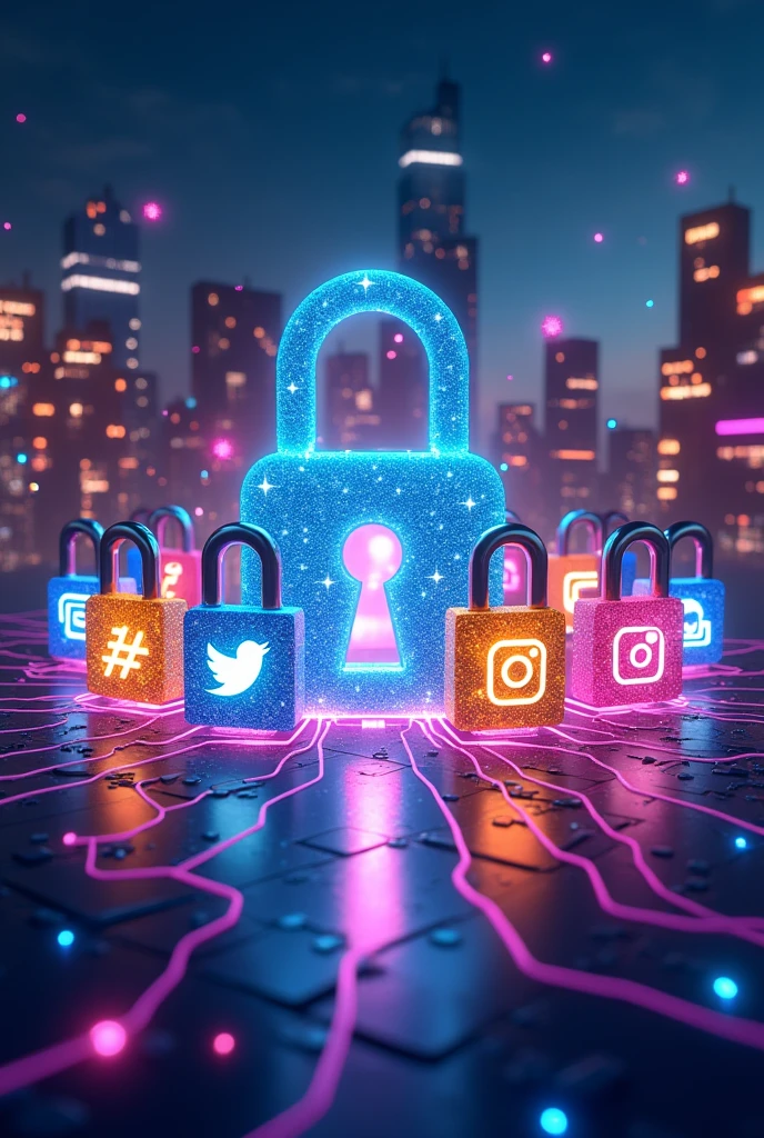 Many SNS are expressed by many locks