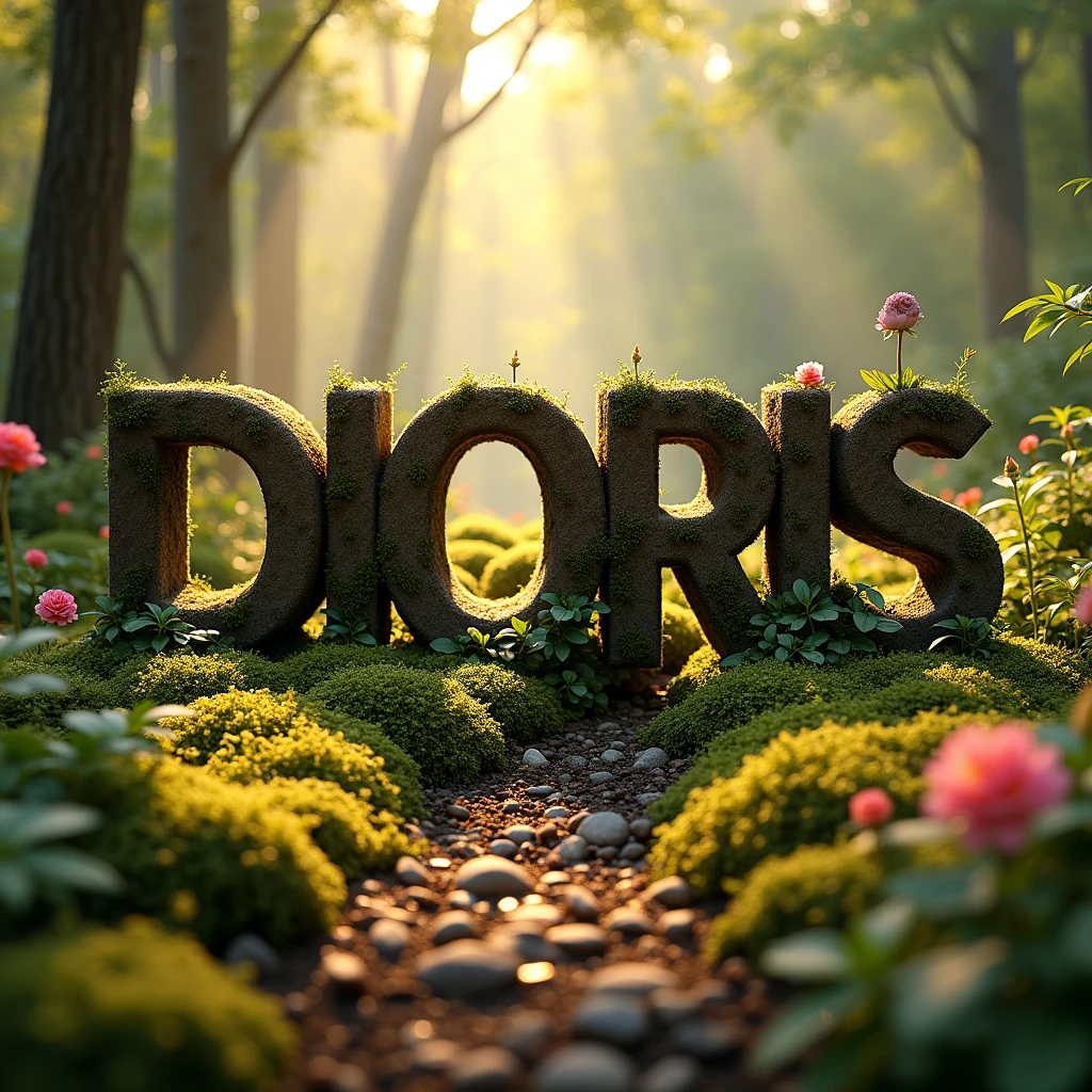 Those DIORiS Letters in deep shapes in the ground

