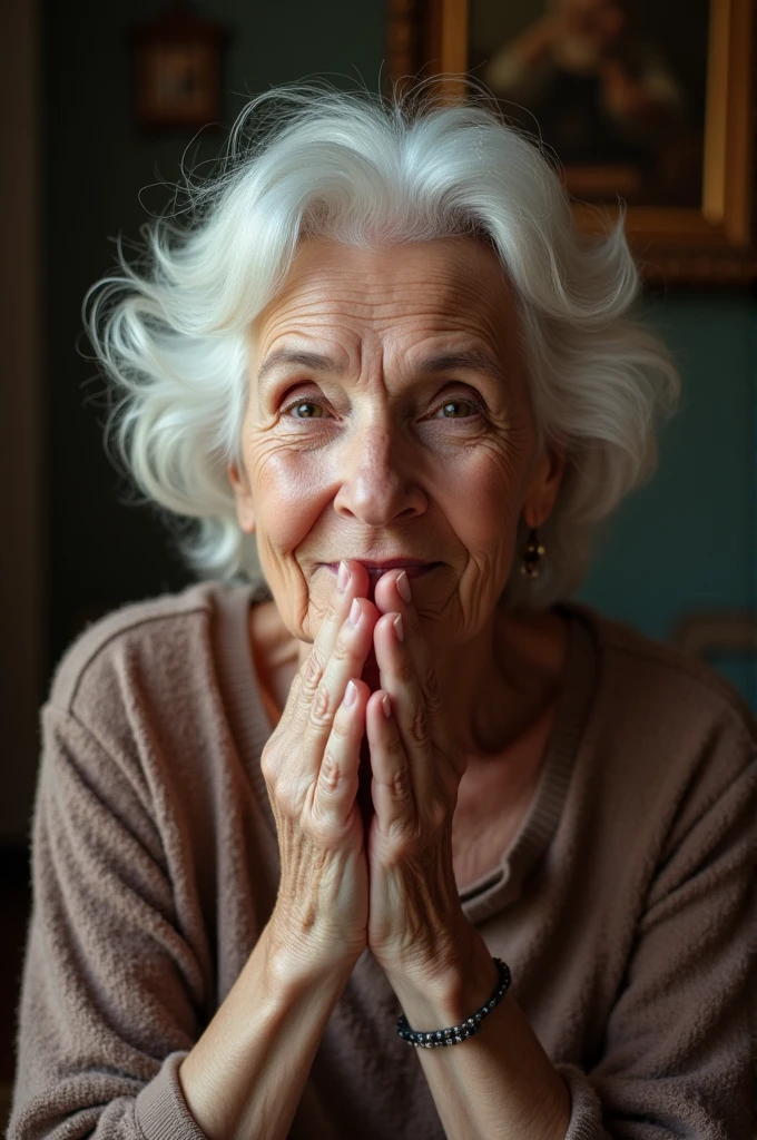  An older woman showing her pussy