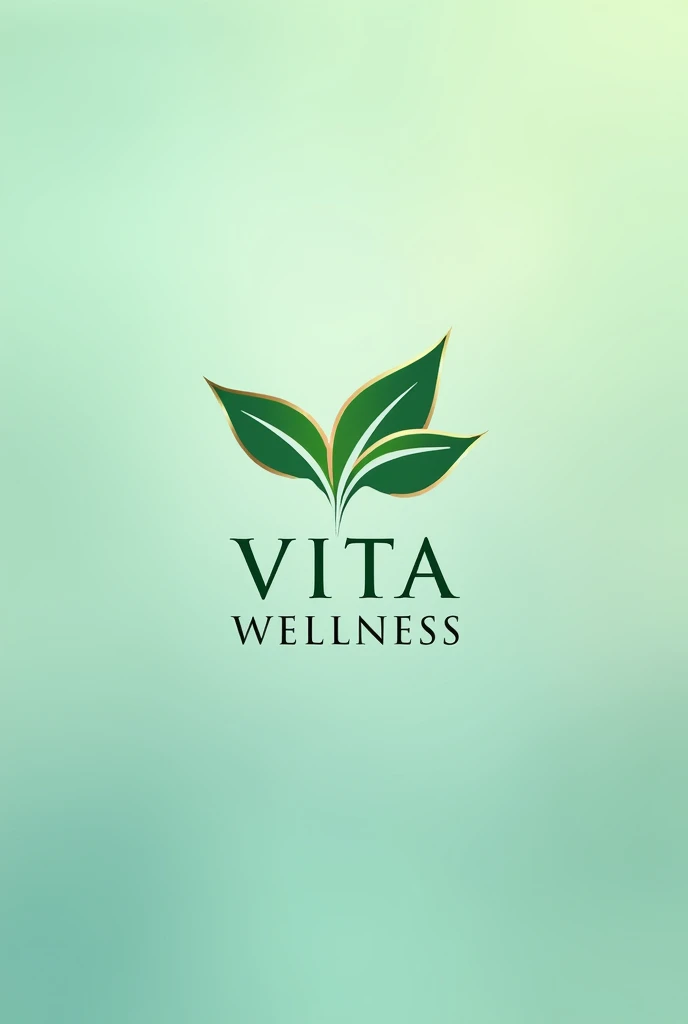 Design a logo for a comprehensive wellness center called Vita Wellness, let it be 100% elegant and creative, striking, unique and special that is extraordinary, that generates a reminder.
