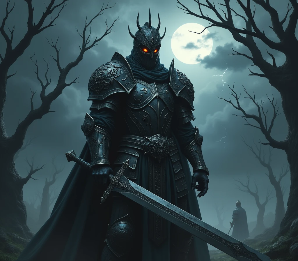 a dark fantasy medieval knight