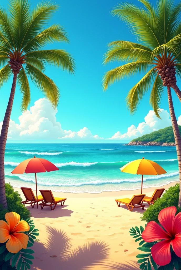 We're voting today on our Instagram stories。
Generate a background for your summery story