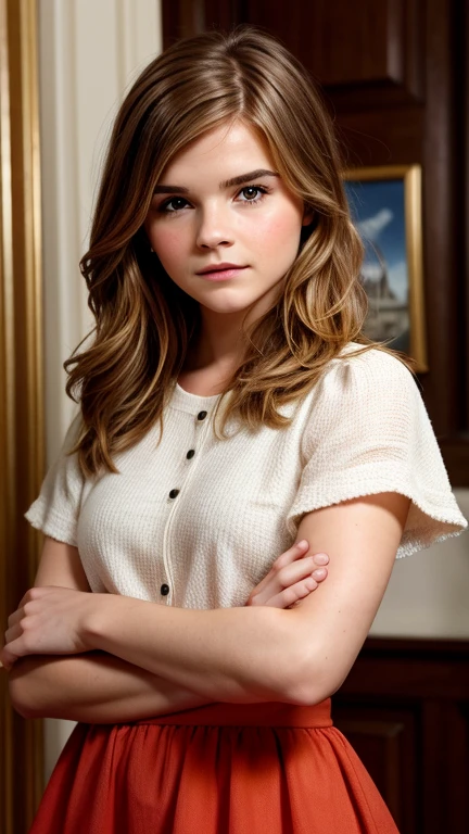 ((( by Stefanie Scott:0.9))) ((( face of Emma Watson:0.9))), posing for photo