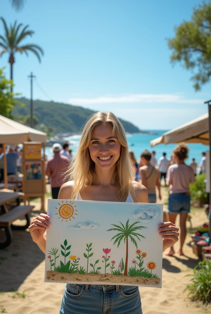 An image of environmental awareness , to raise funds for beach cleaning activities , recycling workshops, sale of plants and seeds, guided ecological walks, ecological fair, Awareness campaign with product sales. With the purpose of inviting people to be part of the change with their donations