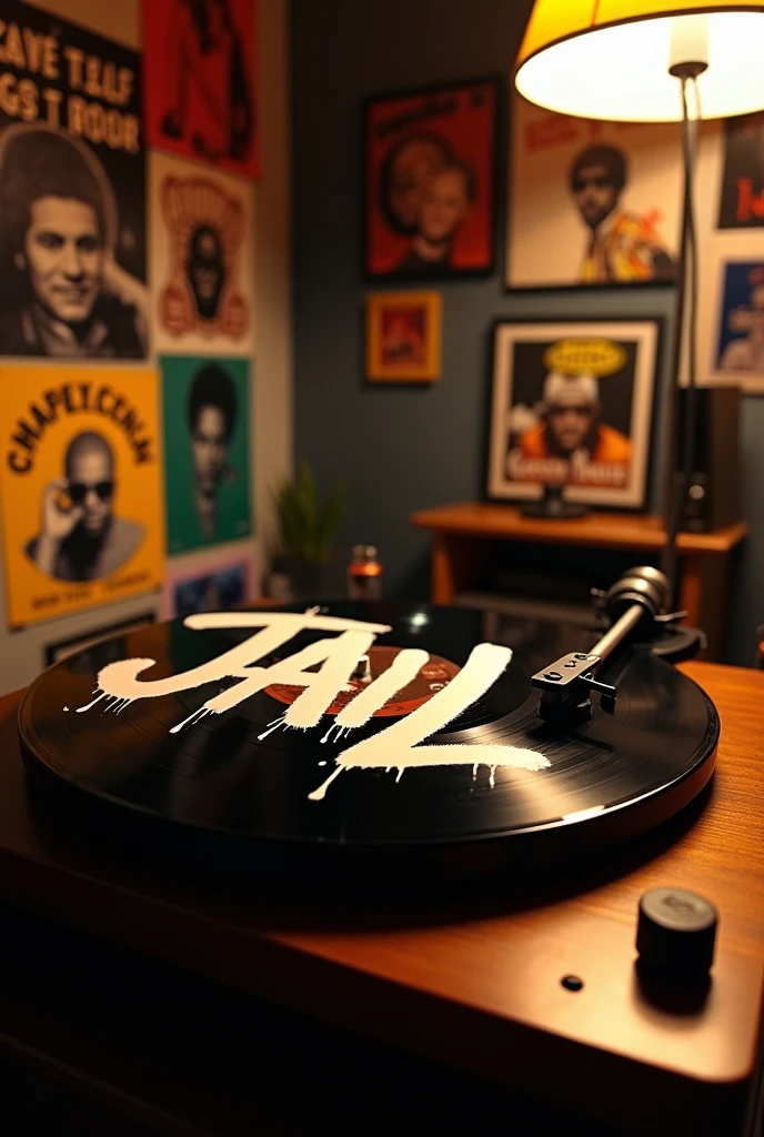 A stylish record with the word JAIL written on it
