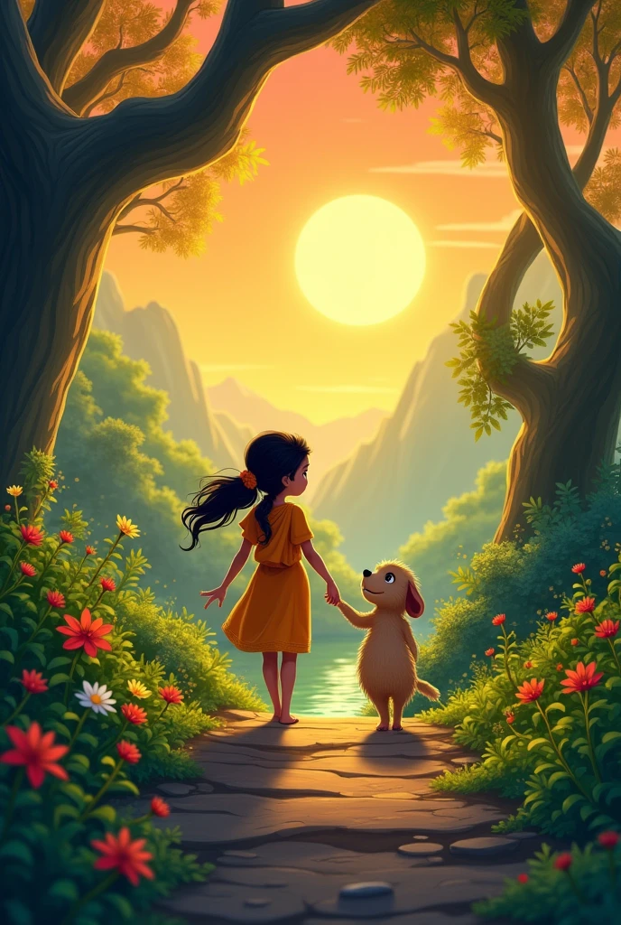 Create a 2D story will be adventurous and the story will Hindi and story timing will be 15 to 20 minutes