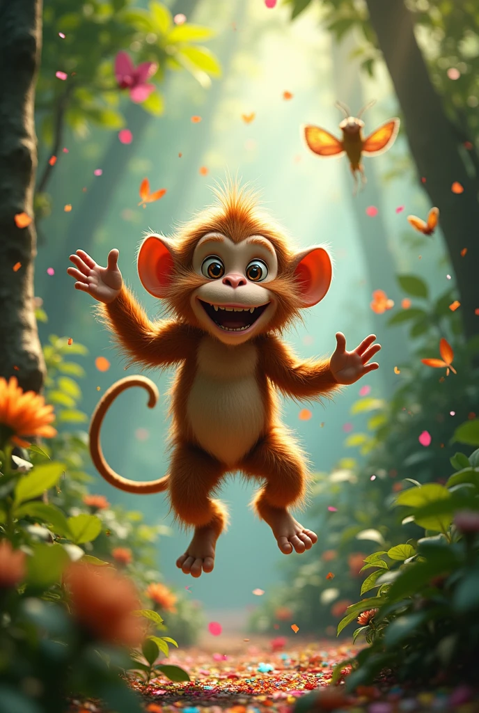 You can create a monkey by shooting, Please 