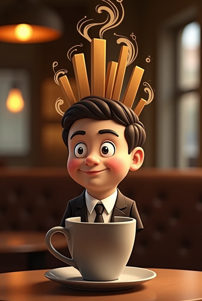 A logo for a coffee brand that tells the churonita to be more serious
