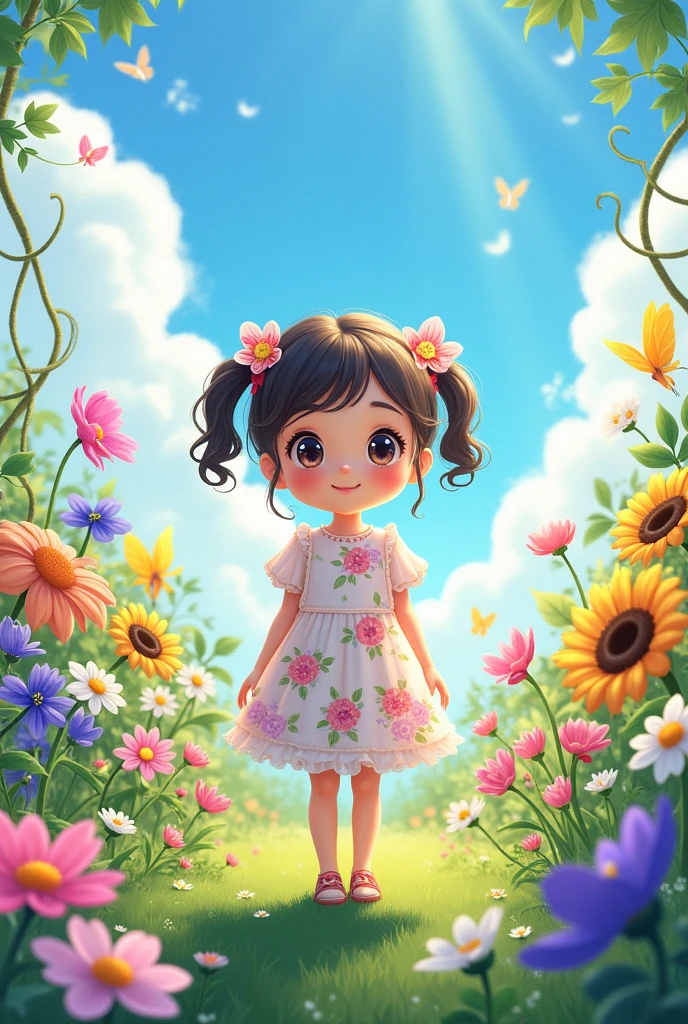 Flower realist cutecore bright