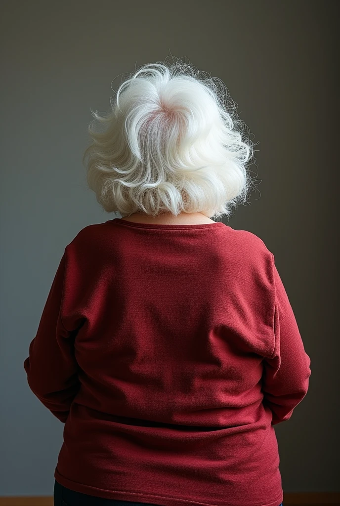 grandma with big ass from behind , white hair open ass showing anus