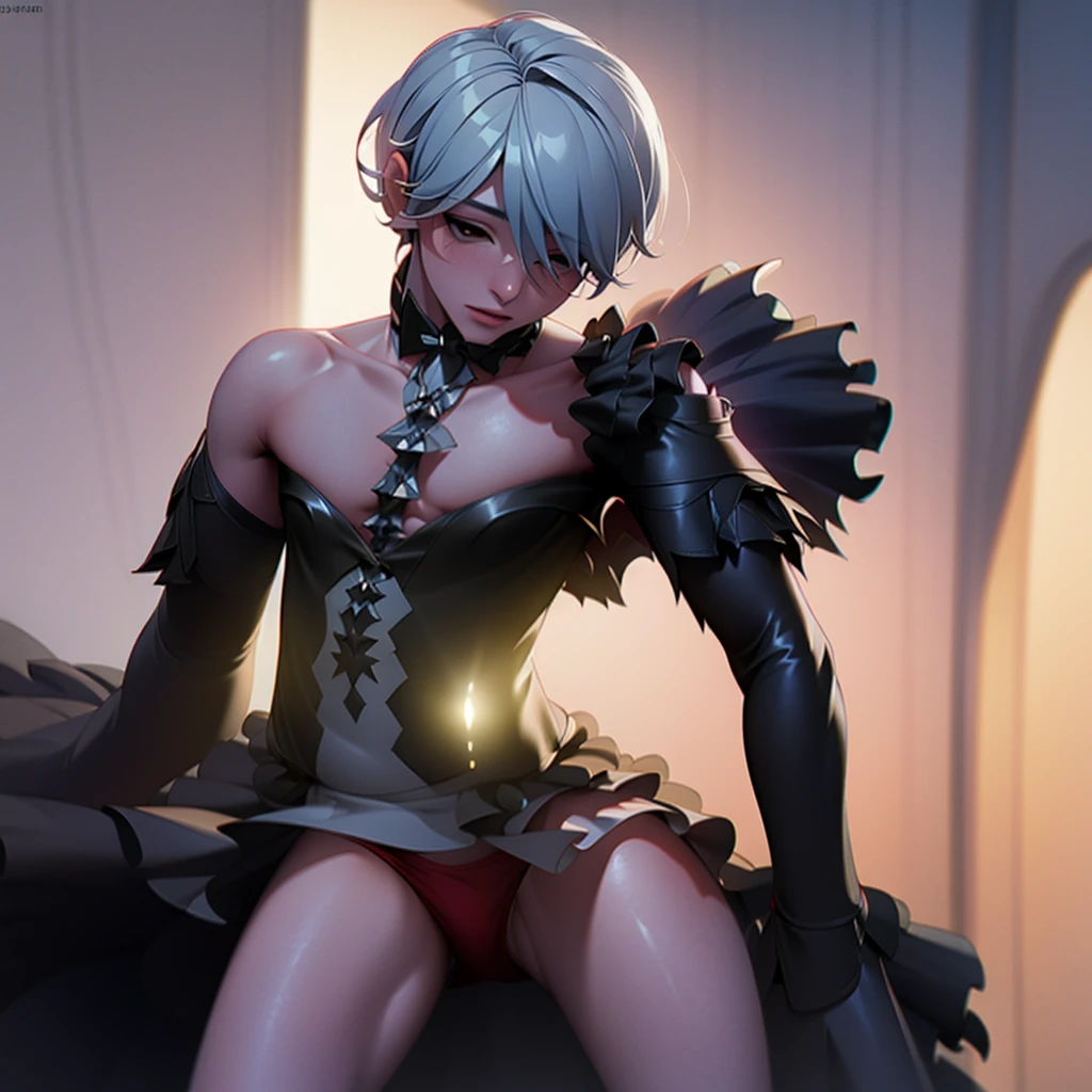 Best quality, masterpiece, ultra high res, (photorealistic:1.4), raw photo, 2boy, off shoulder, intimate