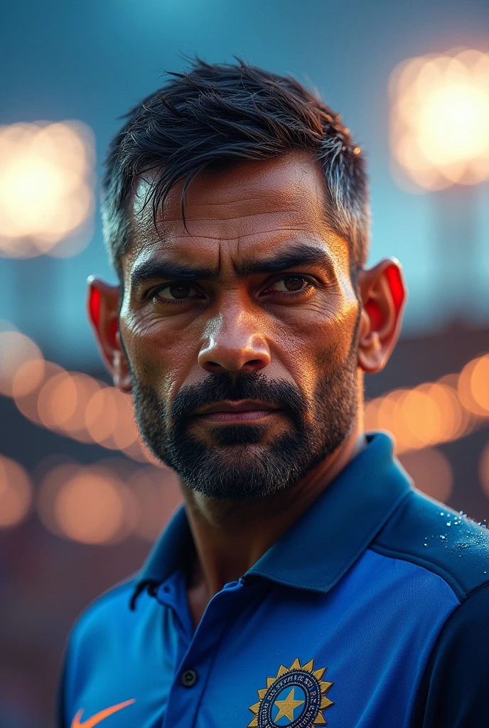 Dhoni real face image