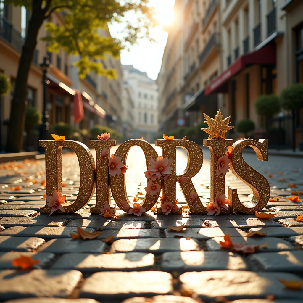 Those deep DIORiS letters marked on the ground