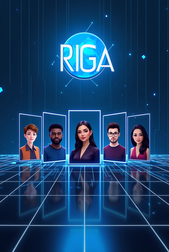 CREATE WEB PAGE PROFILES WITH THE LOGO "RIGA"