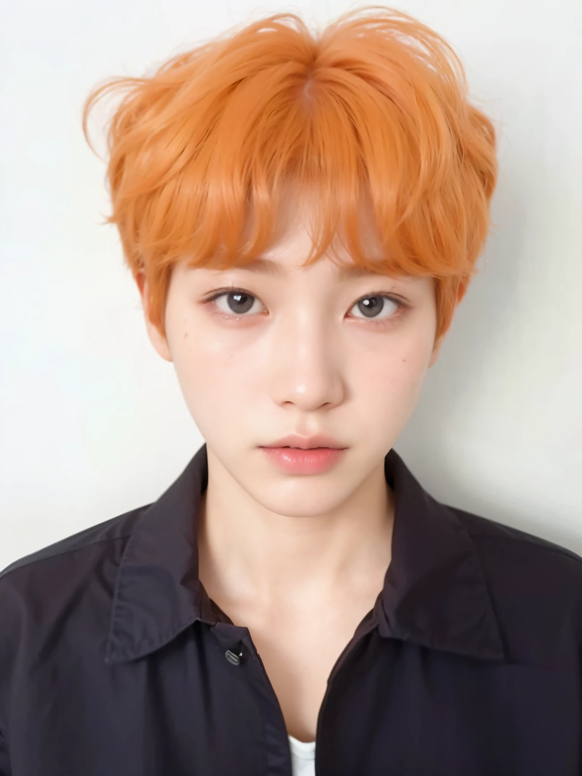 Arafa woman with colored hair sitting at a table, jung jaehyun, adorable and pale korean face, ulzzang inteligente, Kim Doyoung, with short hair, jossi do blackpink, Hong Jun Hyung, Tae June Kim, ulzzang, the hime cut, Jaeyeon Nam, xqc, park jimin, tomboy short platinum hair