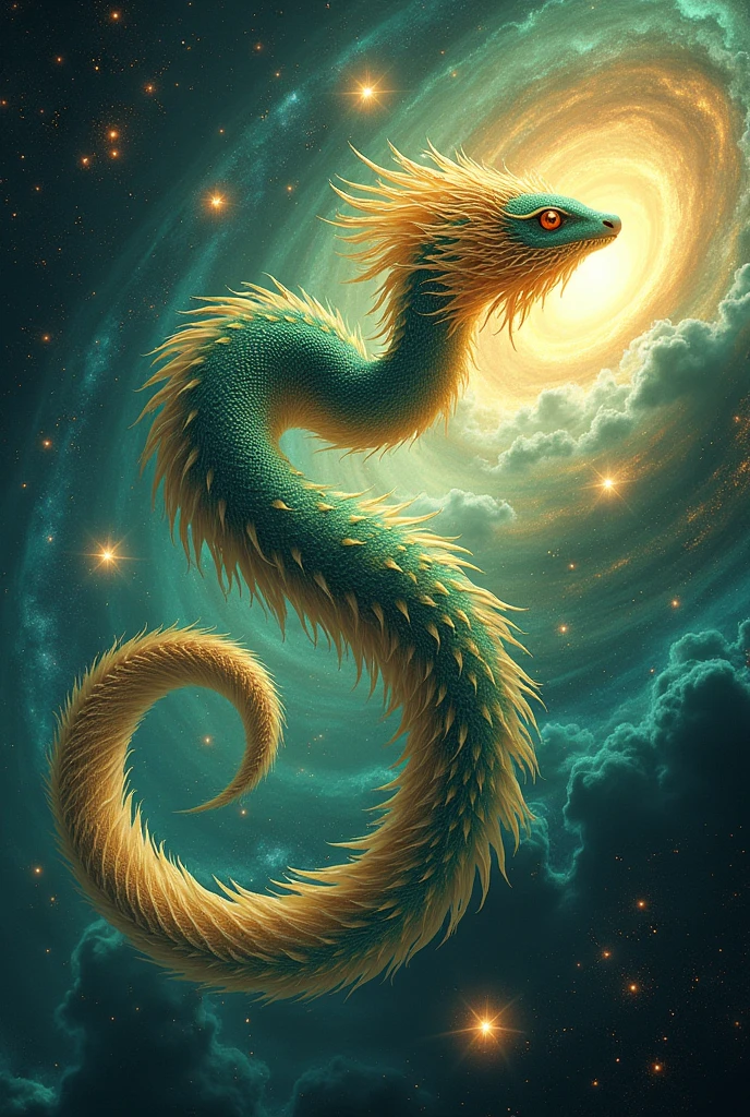 The feathered serpent creating the whole