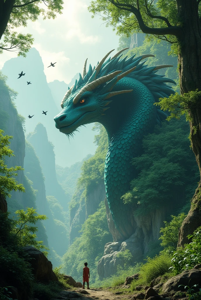 Colossal creature in the right