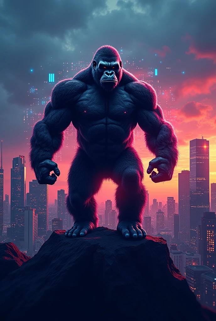 An athletic Information Systems logo, from the image of king kong from the 2024 movie