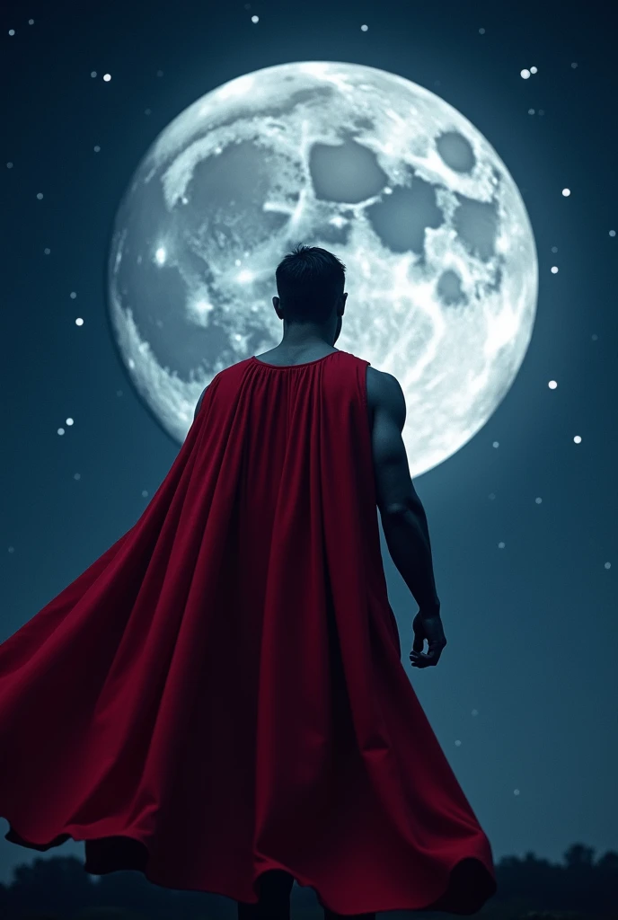 Moon, with hero cape