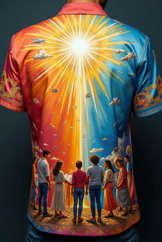 Shirt with art ambassadors of Christ.