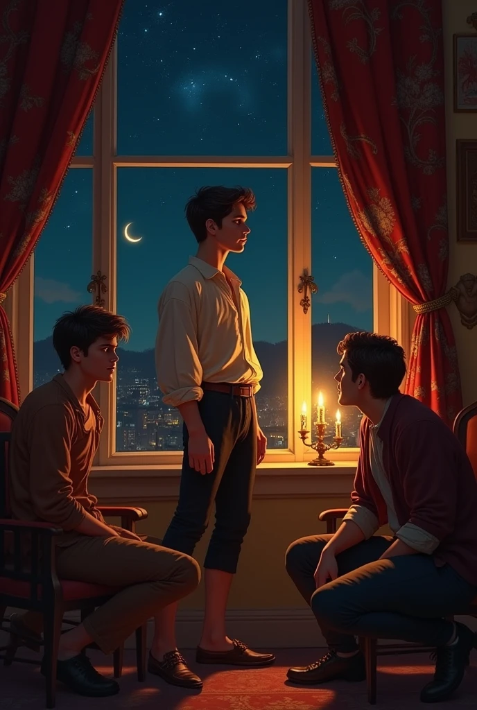 Romeo before the ball: Romeo is melancholy, His friends convince him to go to the Capulet party..