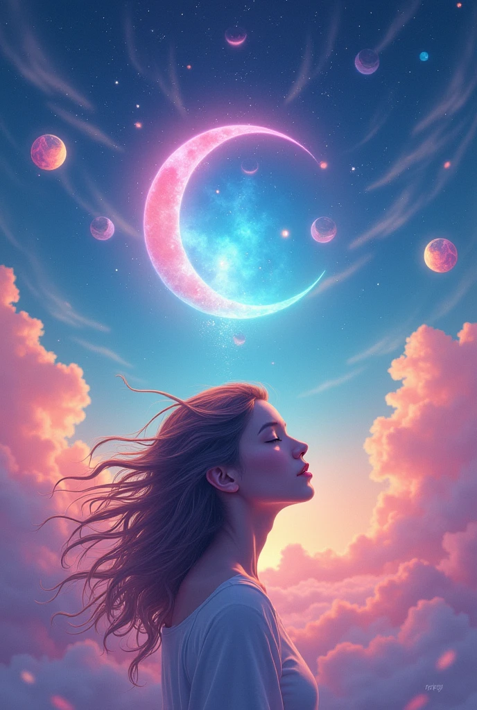 Create a cover for a mixtape with the title "lucid dreams"