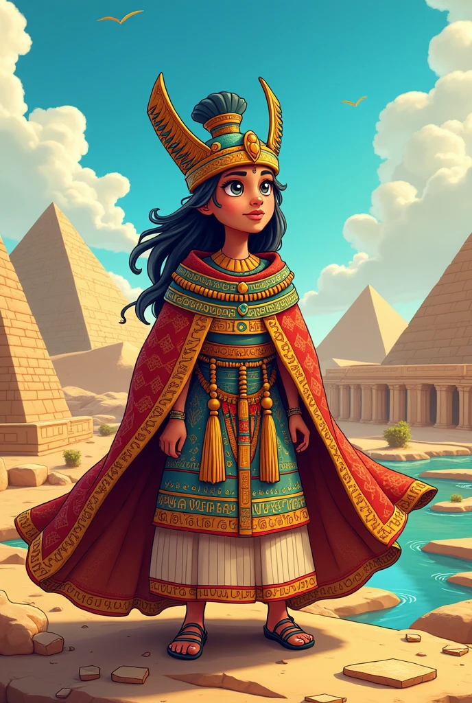 Babylonian cloak of Achan in cartoon
